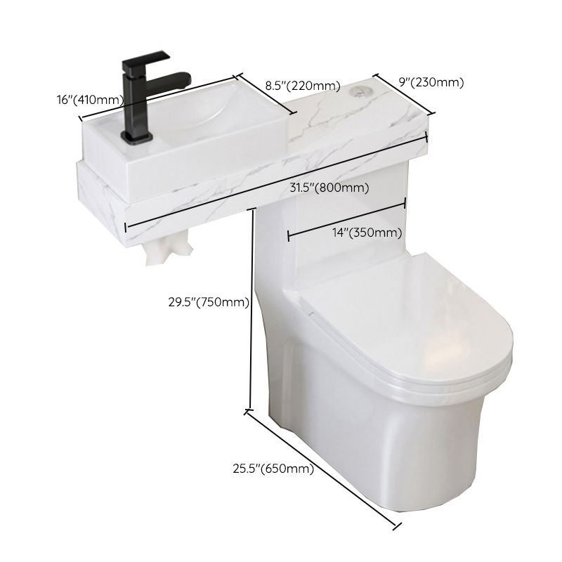 Contemporary Ceramic Flush Toilet White Floor Mounted Urine Toilet with Seat for Washroom Clearhalo 'Bathroom Remodel & Bathroom Fixtures' 'Home Improvement' 'home_improvement' 'home_improvement_toilets' 'Toilets & Bidets' 'Toilets' 1200x1200_240e8baa-aa9f-4015-997a-c5ca16762735