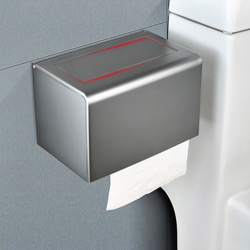 Contemporary Metal 5 - Piece Bathroom Accessory Set with Bath Shelf Clearhalo 'Bathroom Hardware Sets' 'Bathroom Hardware' 'Bathroom Remodel & Bathroom Fixtures' 'bathroom_hardware_sets' 'Home Improvement' 'home_improvement' 'home_improvement_bathroom_hardware_sets' 1200x1200_24446f07-ded8-4e5f-9771-52b8119c8ff1