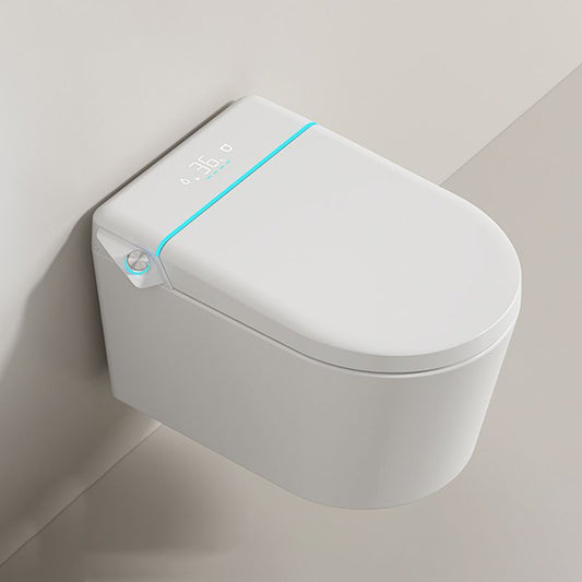 Contemporary White Wall Mounted Bidet Horizontal Ceramic with Bidet And Seat Clearhalo 'Bathroom Remodel & Bathroom Fixtures' 'Bidets' 'Home Improvement' 'home_improvement' 'home_improvement_bidets' 'Toilets & Bidets' 1200x1200_2449518a-62e8-4b26-84be-56ea39ccb8c4