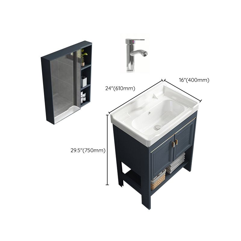 Glam Bathroom Vanity Set Freestanding Faucet Included Bathroom Sink Vanity Clearhalo 'Bathroom Remodel & Bathroom Fixtures' 'Bathroom Vanities' 'bathroom_vanities' 'Home Improvement' 'home_improvement' 'home_improvement_bathroom_vanities' 1200x1200_24534c53-8947-4edc-a7bc-6413622ff561