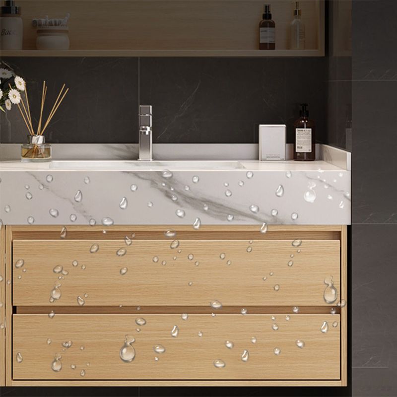 Gorgeous Sink Vanity Wood Wall-Mounted Mirror Cabinet Vanity Cabinet with Storage Shelving Clearhalo 'Bathroom Remodel & Bathroom Fixtures' 'Bathroom Vanities' 'bathroom_vanities' 'Home Improvement' 'home_improvement' 'home_improvement_bathroom_vanities' 1200x1200_246821f6-852a-4969-ae83-d23c2b6393af