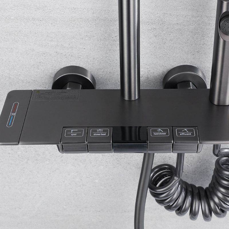 Modern Shower Trim Brass Temperature Control Adjustable Shower Head Shower Set Clearhalo 'Bathroom Remodel & Bathroom Fixtures' 'Home Improvement' 'home_improvement' 'home_improvement_shower_faucets' 'Shower Faucets & Systems' 'shower_faucets' 'Showers & Bathtubs Plumbing' 'Showers & Bathtubs' 1200x1200_24682ae8-900b-43a6-9c4b-4fbf6d174006