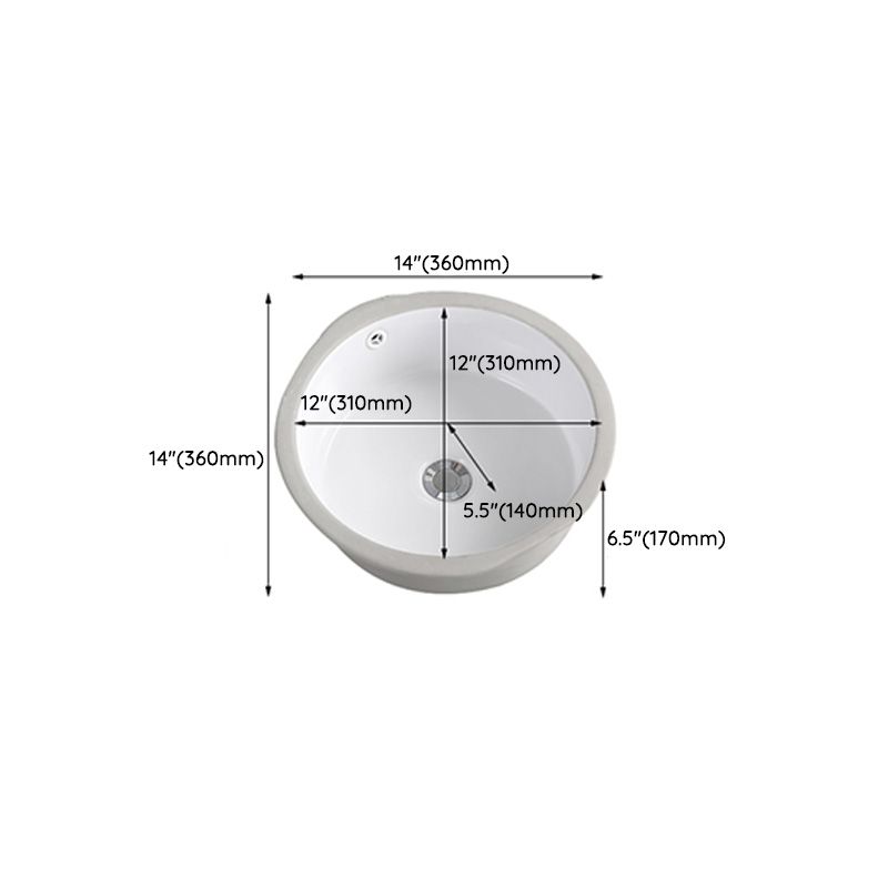 Traditional Undermount Vanity Sink Round Porcelain with Overflow Basin Sink Clearhalo 'Bathroom Remodel & Bathroom Fixtures' 'Bathroom Sinks & Faucet Components' 'Bathroom Sinks' 'bathroom_sink' 'Home Improvement' 'home_improvement' 'home_improvement_bathroom_sink' 1200x1200_246dc6e0-d973-4d22-b7d5-9b4c62ad0832