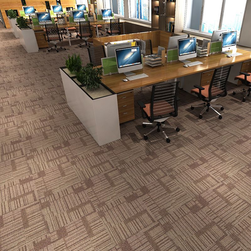 Carpet Tile Non-Skid Fade Resistant Geometry Loose Lay Carpet Tiles Bedroom Clearhalo 'Carpet Tiles & Carpet Squares' 'carpet_tiles_carpet_squares' 'Flooring 'Home Improvement' 'home_improvement' 'home_improvement_carpet_tiles_carpet_squares' Walls and Ceiling' 1200x1200_24796205-067a-4b80-819b-ca46739ca25e