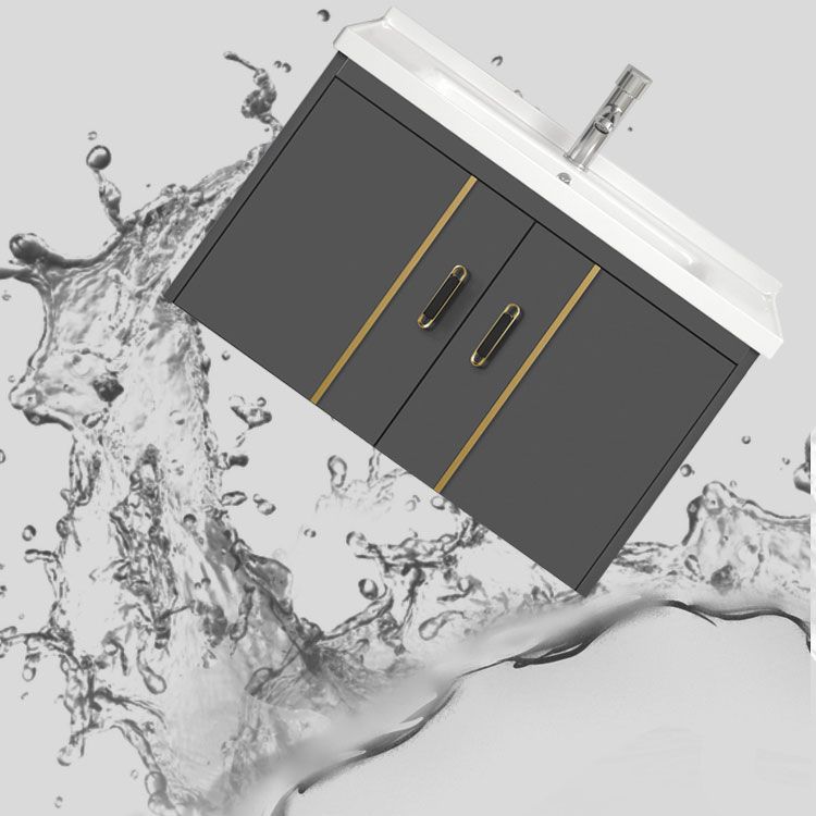 Bathroom Sink Vanity Rectangular Ceramic Sink Drawers Mirror Vanity with Faucet Clearhalo 'Bathroom Remodel & Bathroom Fixtures' 'Bathroom Vanities' 'bathroom_vanities' 'Home Improvement' 'home_improvement' 'home_improvement_bathroom_vanities' 1200x1200_248a41af-4754-4e70-874f-bfc1bf3983a0