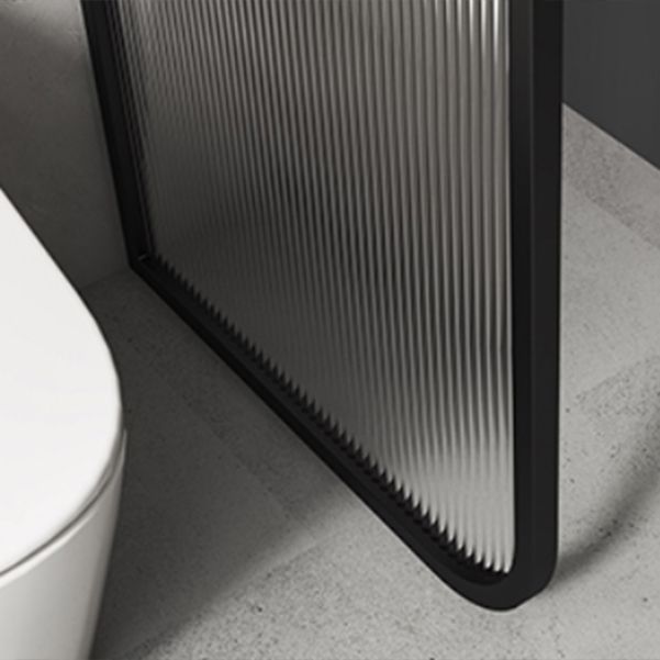 Frame Tempered Fixed Glass Panel Metal Fixed Glass Panel with Square Hardware Clearhalo 'Bathroom Remodel & Bathroom Fixtures' 'Home Improvement' 'home_improvement' 'home_improvement_shower_tub_doors' 'Shower and Tub Doors' 'shower_tub_doors' 'Showers & Bathtubs' 1200x1200_24a22490-ccb1-46c7-99cb-883e0e962274