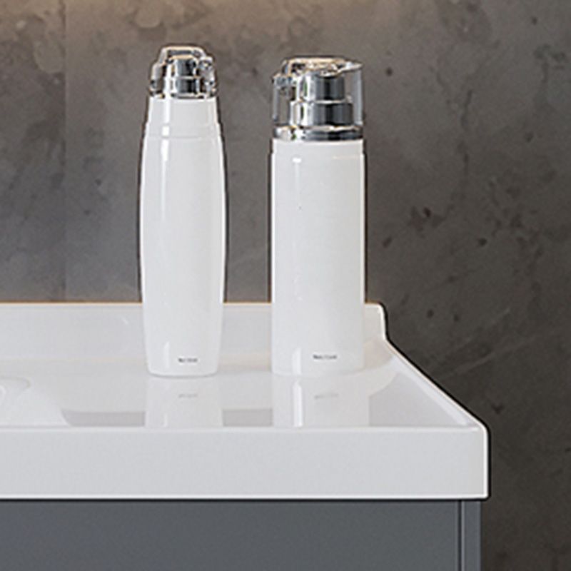 Solid Wood Grey Modern Wall Mount Open Console with Sink Set Clearhalo 'Bathroom Remodel & Bathroom Fixtures' 'Bathroom Vanities' 'bathroom_vanities' 'Home Improvement' 'home_improvement' 'home_improvement_bathroom_vanities' 1200x1200_24aa7def-579f-43a3-b726-a9db15ff2806