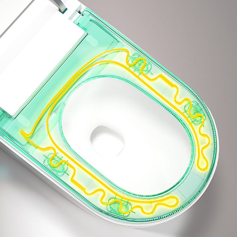 17.3" H Elongated Smart Toilet Seat Bidet of Vitreous China with Heated Seat Clearhalo 'Bathroom Remodel & Bathroom Fixtures' 'Bidets' 'Home Improvement' 'home_improvement' 'home_improvement_bidets' 'Toilets & Bidets' 1200x1200_24bcbae7-46ae-430b-9d33-6afe0d09c16e