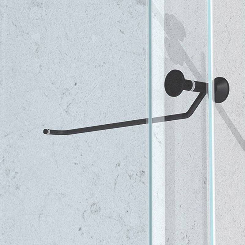 Minimalist Stainless Steel Hanging Wheel Frameless Single Sliding Shower Door Clearhalo 'Bathroom Remodel & Bathroom Fixtures' 'Home Improvement' 'home_improvement' 'home_improvement_shower_tub_doors' 'Shower and Tub Doors' 'shower_tub_doors' 'Showers & Bathtubs' 1200x1200_24ca16c2-57ba-433c-9349-d469d457b145