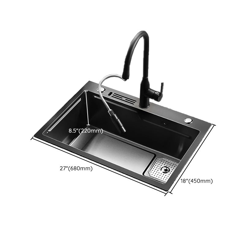 Noise-cancelling Design Kitchen Sink Stainless Steel Drop-In Kitchen Sink Clearhalo 'Home Improvement' 'home_improvement' 'home_improvement_kitchen_sinks' 'Kitchen Remodel & Kitchen Fixtures' 'Kitchen Sinks & Faucet Components' 'Kitchen Sinks' 'kitchen_sinks' 1200x1200_24d72b41-c91e-4412-9b9e-e0fccd6aa04f