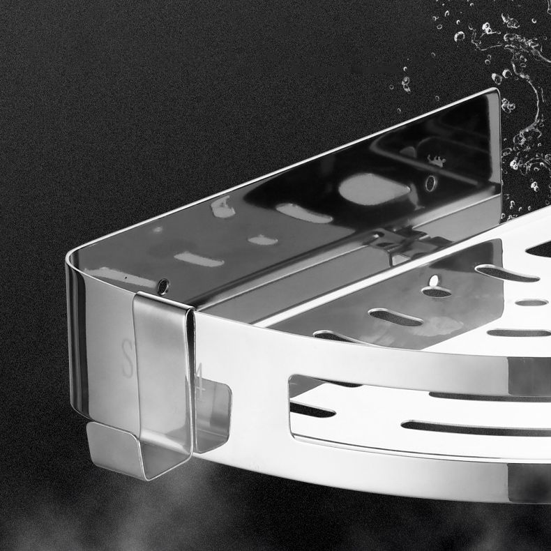 Modern Stainless Steel Bathroom Accessory Set Rectangular & Triangle Bath Shelf Clearhalo 'Bathroom Hardware Sets' 'Bathroom Hardware' 'Bathroom Remodel & Bathroom Fixtures' 'bathroom_hardware_sets' 'Home Improvement' 'home_improvement' 'home_improvement_bathroom_hardware_sets' 1200x1200_24e021b4-d275-405c-b2c1-23709357b507