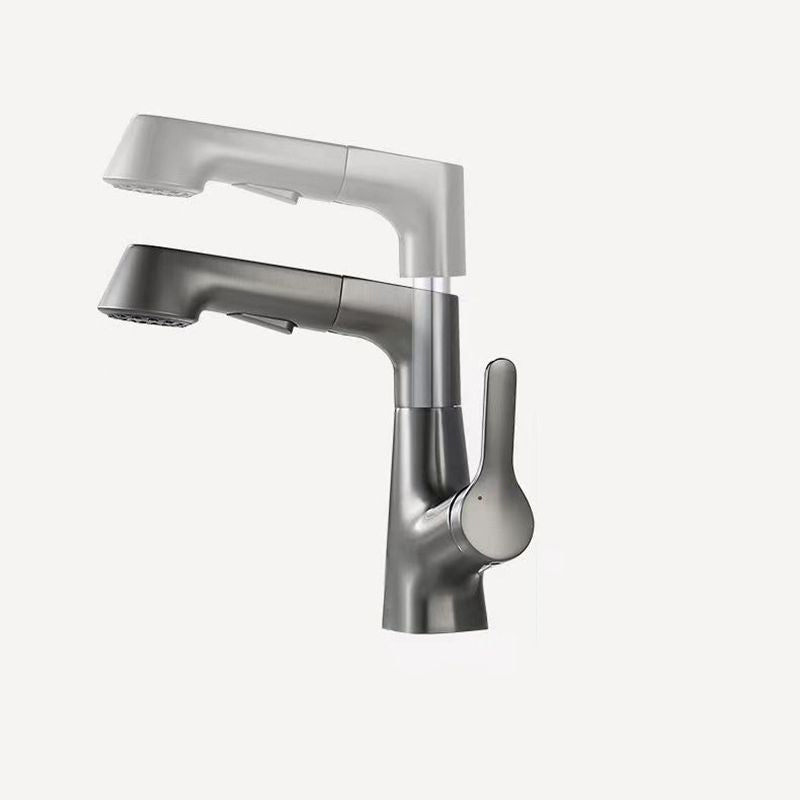 Modern Faucet 1-Handle and 1-Hole Copper with Pull out Sprayer Faucet Clearhalo 'Home Improvement' 'home_improvement' 'home_improvement_kitchen_faucets' 'Kitchen Faucets' 'Kitchen Remodel & Kitchen Fixtures' 'Kitchen Sinks & Faucet Components' 'kitchen_faucets' 1200x1200_24ee0ccb-a380-4f76-ae23-447b16e26aa9