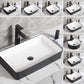 Contemporary Bathroom Sink Porcelain Pop-Up Drain Rectangular Vessel Bathroom Sink Clearhalo 'Bathroom Remodel & Bathroom Fixtures' 'Bathroom Sinks & Faucet Components' 'Bathroom Sinks' 'bathroom_sink' 'Home Improvement' 'home_improvement' 'home_improvement_bathroom_sink' 1200x1200_24f04f67-7ba8-464a-8b50-2e3856f561f9