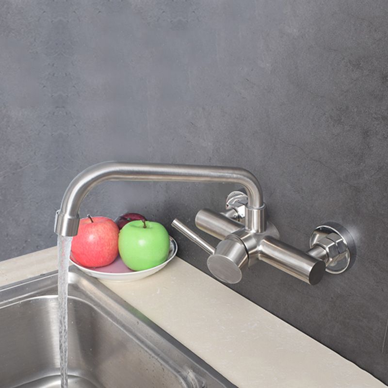 Modern Faucet 1-Handle 2-Hole Single Level Low Profile Pot Filler Faucet Clearhalo 'Home Improvement' 'home_improvement' 'home_improvement_kitchen_faucets' 'Kitchen Faucets' 'Kitchen Remodel & Kitchen Fixtures' 'Kitchen Sinks & Faucet Components' 'kitchen_faucets' 1200x1200_2512f0af-a24c-410c-9d14-4cd454a0356a
