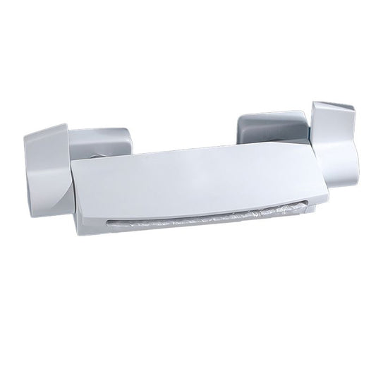 Wall Mounted Metal Freestanding Tub Filler Two Handles Freestanding Faucet Clearhalo 'Bathroom Remodel & Bathroom Fixtures' 'Bathtub Faucets' 'bathtub_faucets' 'Home Improvement' 'home_improvement' 'home_improvement_bathtub_faucets' 1200x1200_25197382-7058-4388-b110-9e8314e10885