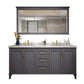 Modern Gray Sink Vanity Freestanding Wooden Bathroom Vanity with Drawers Clearhalo 'Bathroom Remodel & Bathroom Fixtures' 'Bathroom Vanities' 'bathroom_vanities' 'Home Improvement' 'home_improvement' 'home_improvement_bathroom_vanities' 1200x1200_2555e78e-1741-4a2f-91ae-9edd78c40b36