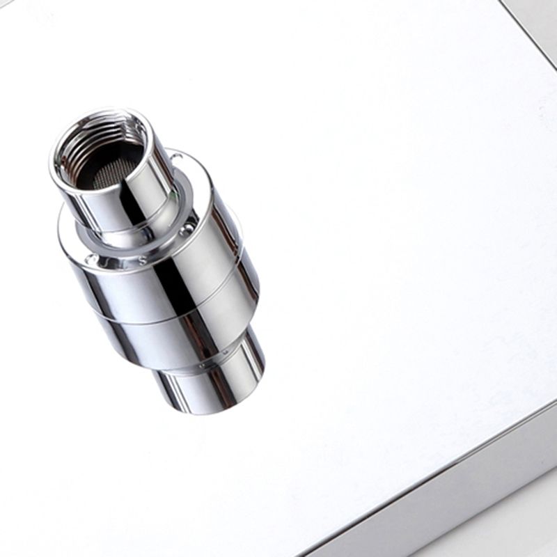 Traditional Metal Fixed Shower Head Ceiling Mounted Square Fixed Shower Head Clearhalo 'Bathroom Remodel & Bathroom Fixtures' 'Home Improvement' 'home_improvement' 'home_improvement_shower_heads' 'Shower Heads' 'shower_heads' 'Showers & Bathtubs Plumbing' 'Showers & Bathtubs' 1200x1200_2556523c-5afa-4dde-907d-80b13a9550e1