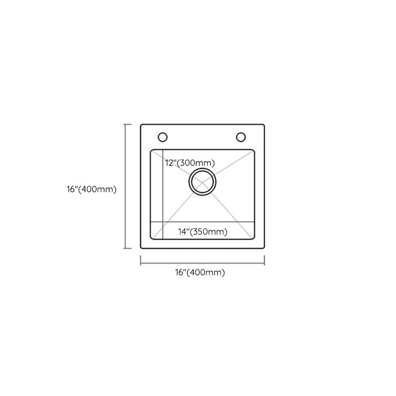 Modern Style Kitchen Sink Stainless Steel Rectangle Drop-In Kitchen Sink Clearhalo 'Home Improvement' 'home_improvement' 'home_improvement_kitchen_sinks' 'Kitchen Remodel & Kitchen Fixtures' 'Kitchen Sinks & Faucet Components' 'Kitchen Sinks' 'kitchen_sinks' 1200x1200_25685279-6a47-405d-a30f-e1bf20500df5
