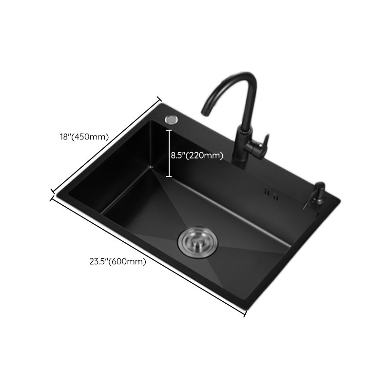 Contemporary Kitchen Sink Colorfast Drop-In Stainless Steel Kitchen Sink Clearhalo 'Home Improvement' 'home_improvement' 'home_improvement_kitchen_sinks' 'Kitchen Remodel & Kitchen Fixtures' 'Kitchen Sinks & Faucet Components' 'Kitchen Sinks' 'kitchen_sinks' 1200x1200_25843436-e076-4037-ab8f-db7b6899d2c5