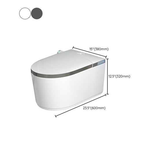 Wall Mounted Bidet Ceramic Heated Seat White Antimicrobial with Warm Air Dryer Clearhalo 'Bathroom Remodel & Bathroom Fixtures' 'Bidets' 'Home Improvement' 'home_improvement' 'home_improvement_bidets' 'Toilets & Bidets' 1200x1200_25aa30bf-2ae7-4ae0-a340-e55fb0ee7738
