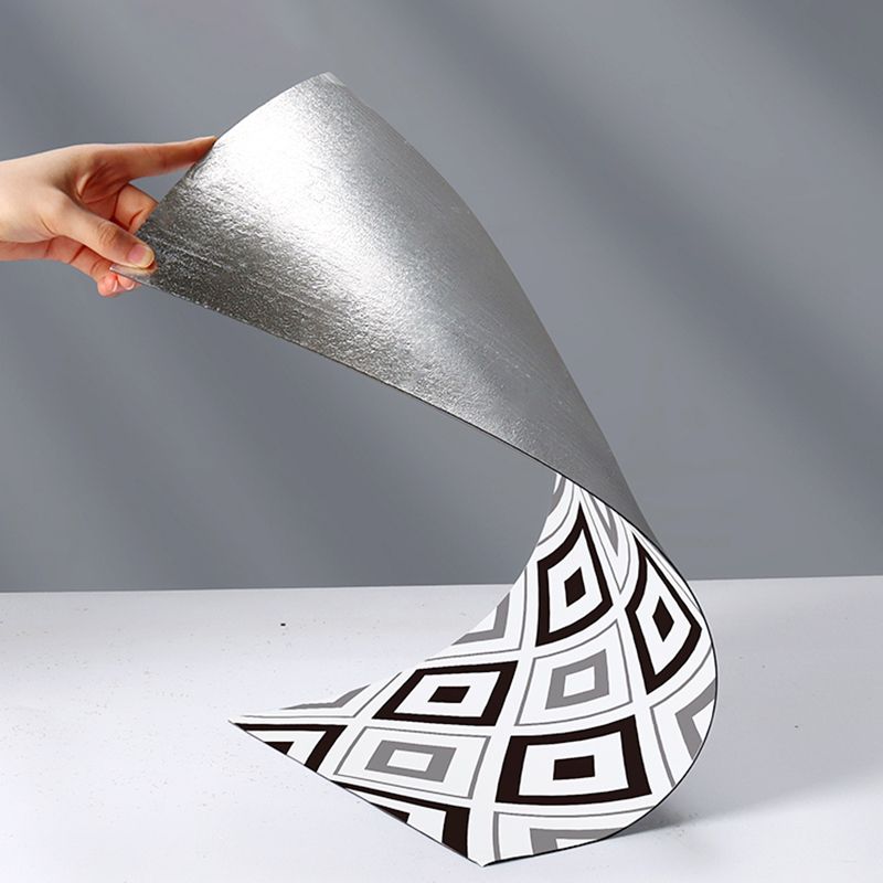 Modern Mosaic Tile Arabesque Print Peel and Stick Backsplash Tile for Kitchen Clearhalo 'Flooring 'Home Improvement' 'home_improvement' 'home_improvement_peel_stick_blacksplash' 'Peel & Stick Backsplash Tile' 'peel_stick_blacksplash' 'Walls & Ceilings' Walls and Ceiling' 1200x1200_25abab8d-ad8d-47ff-bd6f-6f041a7009b7