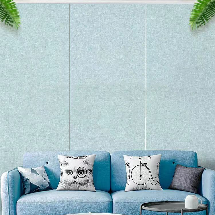 Modern Style Linen Wall Panel Living Room Peel and Stick Wall Paneling ...