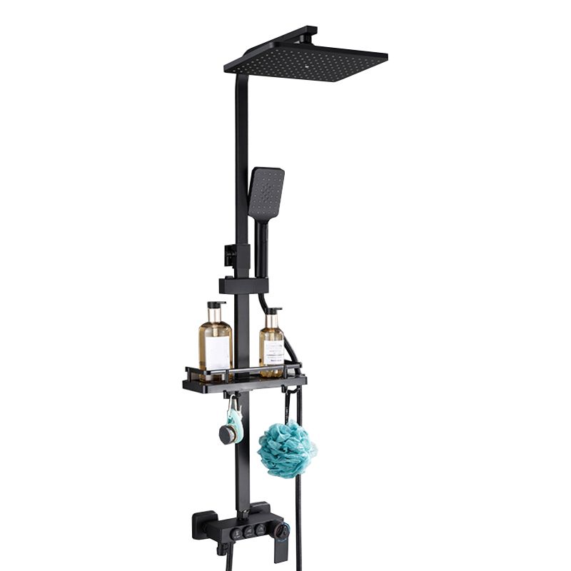 Contemporary Copper Shower System Wall Mounted Shower System with Hand Shower Clearhalo 'Bathroom Remodel & Bathroom Fixtures' 'Home Improvement' 'home_improvement' 'home_improvement_shower_faucets' 'Shower Faucets & Systems' 'shower_faucets' 'Showers & Bathtubs Plumbing' 'Showers & Bathtubs' 1200x1200_25cb71e8-8c61-494d-985e-e91835659268