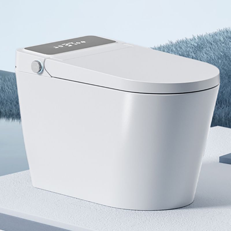 Contemporary White Elongated Foot Sensor Heated Seat Floor Mount Bidet Clearhalo 'Bathroom Remodel & Bathroom Fixtures' 'Bidets' 'Home Improvement' 'home_improvement' 'home_improvement_bidets' 'Toilets & Bidets' 1200x1200_26018a34-2f87-41d8-9486-c7e29d88528e