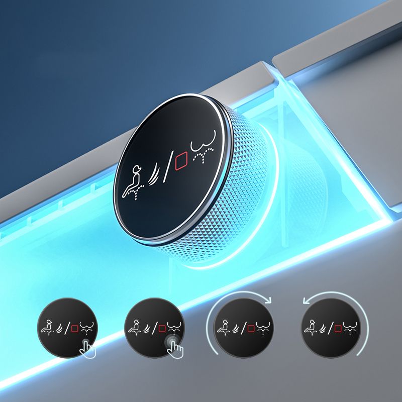 Contemporary White Elongated Heated Seat Warm Air Dryer Floor Mount Bidet Clearhalo 'Bathroom Remodel & Bathroom Fixtures' 'Bidets' 'Home Improvement' 'home_improvement' 'home_improvement_bidets' 'Toilets & Bidets' 1200x1200_262f15c3-8b12-4f54-9411-eff7b9805f9f