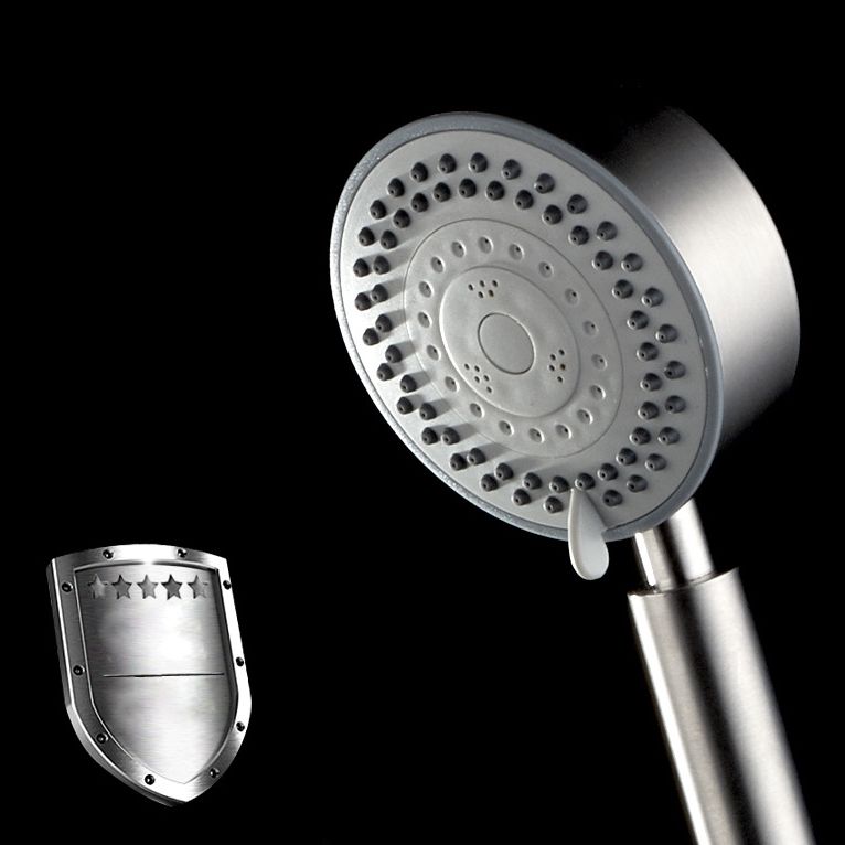 Standard Spray Shower Head Polished Nickel Round Hand Shower Clearhalo 'Bathroom Remodel & Bathroom Fixtures' 'Home Improvement' 'home_improvement' 'home_improvement_shower_heads' 'Shower Heads' 'shower_heads' 'Showers & Bathtubs Plumbing' 'Showers & Bathtubs' 1200x1200_26327c90-6d17-4b88-9f8c-fdec3b276a49