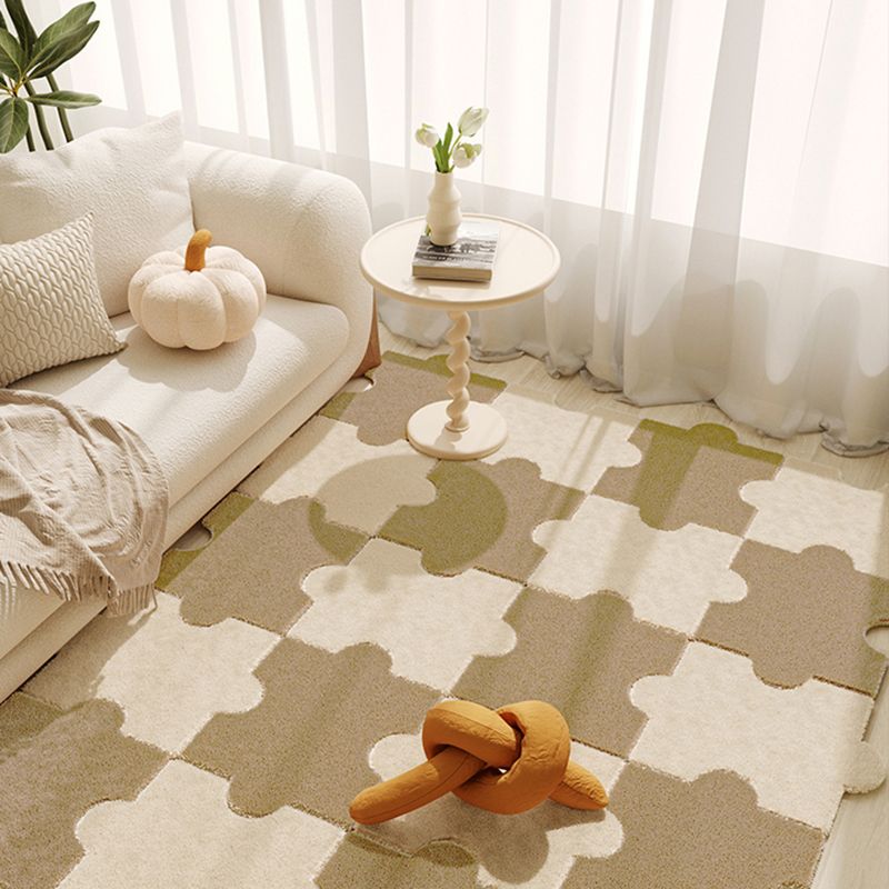 Modern Carpet Tiles Shag Puzzle Detail Color Block Carpet Tiles Clearhalo 'Carpet Tiles & Carpet Squares' 'carpet_tiles_carpet_squares' 'Flooring 'Home Improvement' 'home_improvement' 'home_improvement_carpet_tiles_carpet_squares' Walls and Ceiling' 1200x1200_2634e501-42f5-42db-a4ab-fb8101b1bee0