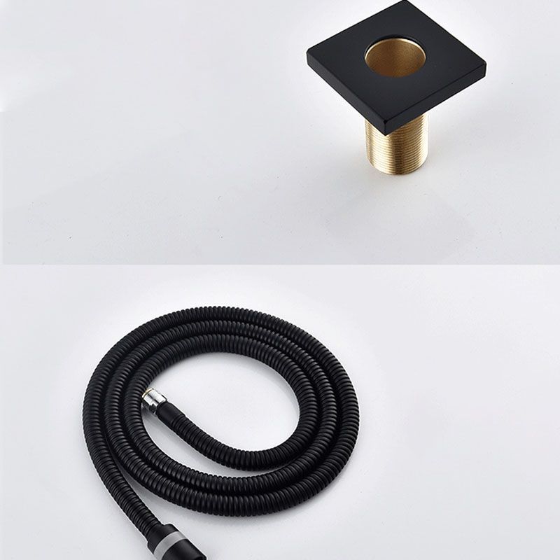 Modern Roman Tub Faucet with Waterfall Spout Deck Mount Bathroom Faucet Clearhalo 'Bathroom Remodel & Bathroom Fixtures' 'Bathtub Faucets' 'bathtub_faucets' 'Home Improvement' 'home_improvement' 'home_improvement_bathtub_faucets' 1200x1200_263f8536-0c16-4515-ba8f-3ddb370c32d9