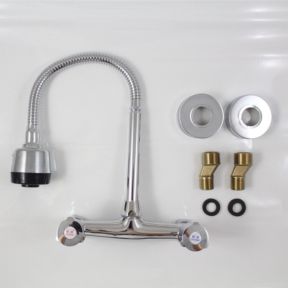 Wall Mounted Modern Metal Kitchen Faucet High Arch Water Filler Clearhalo 'Home Improvement' 'home_improvement' 'home_improvement_kitchen_faucets' 'Kitchen Faucets' 'Kitchen Remodel & Kitchen Fixtures' 'Kitchen Sinks & Faucet Components' 'kitchen_faucets' 1200x1200_2643e03a-fbd8-4091-9a51-b11993234b35