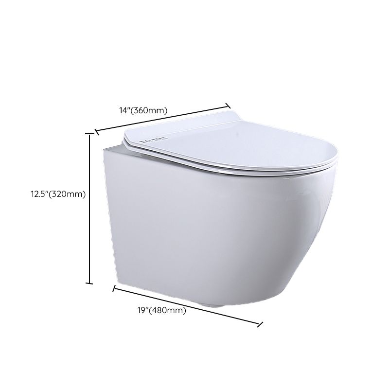 Modern White Ceramic Flush Toilet Wall Hung Urine Toilet with Seat for Bathroom Clearhalo 'Bathroom Remodel & Bathroom Fixtures' 'Home Improvement' 'home_improvement' 'home_improvement_toilets' 'Toilets & Bidets' 'Toilets' 1200x1200_2653eee9-af24-443d-b3f5-b72142e57412