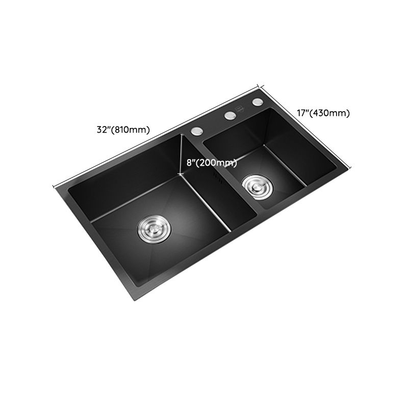 Modern Style Kitchen Sink Stainless Steel Drop-In Kitchen Sink with Drain Strainer Kit Clearhalo 'Home Improvement' 'home_improvement' 'home_improvement_kitchen_sinks' 'Kitchen Remodel & Kitchen Fixtures' 'Kitchen Sinks & Faucet Components' 'Kitchen Sinks' 'kitchen_sinks' 1200x1200_26644266-a426-43e4-bf1b-bce1ff3d2a13