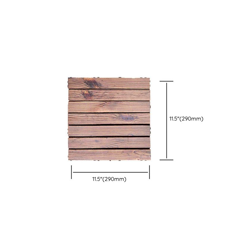 7-Slat Square Wood Floor Tiles Snapping Installation Outdoor Flooring Tiles Clearhalo 'Home Improvement' 'home_improvement' 'home_improvement_outdoor_deck_tiles_planks' 'Outdoor Deck Tiles & Planks' 'Outdoor Flooring & Tile' 'Outdoor Remodel' 'outdoor_deck_tiles_planks' 1200x1200_2668641e-8850-4db1-bda2-50767cd3de1f
