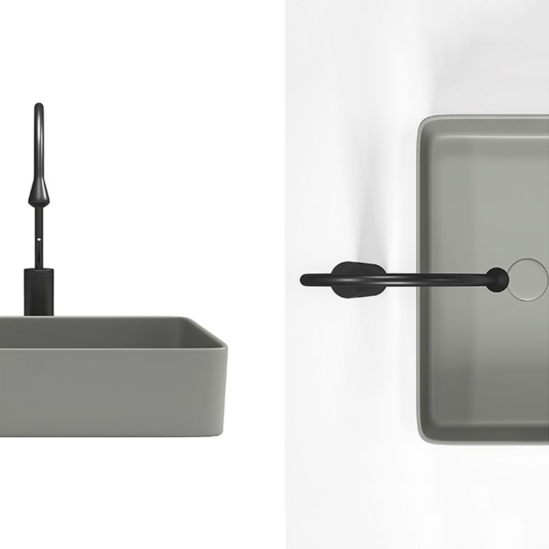 Contemporary Bathroom Sink Porcelain Rectangular Vessel Bathroom Sink Clearhalo 'Bathroom Remodel & Bathroom Fixtures' 'Bathroom Sinks & Faucet Components' 'Bathroom Sinks' 'bathroom_sink' 'Home Improvement' 'home_improvement' 'home_improvement_bathroom_sink' 1200x1200_26adb8d3-d72d-4ac3-a1bb-3795613e1312