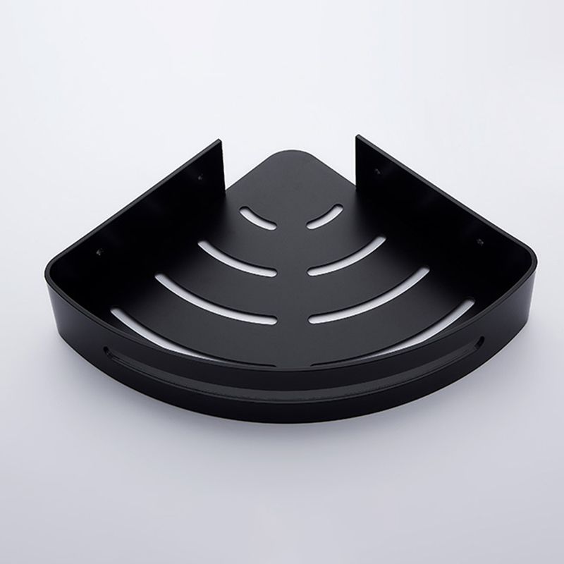 Black Bathroom Set Modern 1/2/3 - Piece Anti-rust Bath Shelf Clearhalo 'Bathroom Hardware Sets' 'Bathroom Hardware' 'Bathroom Remodel & Bathroom Fixtures' 'bathroom_hardware_sets' 'Home Improvement' 'home_improvement' 'home_improvement_bathroom_hardware_sets' 1200x1200_26afbaa4-5d4c-4ccd-a774-351ba7ff7b3b