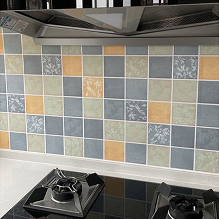Grid Mosaic Peel & Stick Tile Water-resistant Kitchen Wallpaper Clearhalo 'Flooring 'Home Improvement' 'home_improvement' 'home_improvement_peel_stick_blacksplash' 'Peel & Stick Backsplash Tile' 'peel_stick_blacksplash' 'Walls & Ceilings' Walls and Ceiling' 1200x1200_26b4671b-496a-447a-965b-6bcf8802d74c