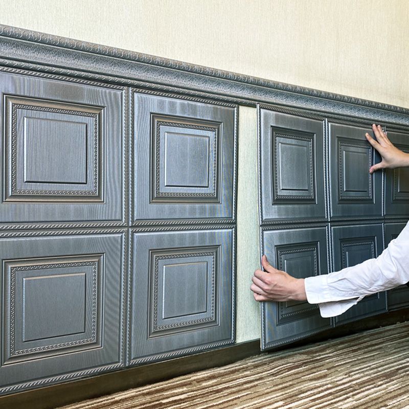 Glam Style Panel Living Room 3D Embossed Waterproof Wall Paneling Clearhalo 'Flooring 'Home Improvement' 'home_improvement' 'home_improvement_wall_paneling' 'Wall Paneling' 'wall_paneling' 'Walls & Ceilings' Walls and Ceiling' 1200x1200_26fd20a9-2b75-4188-a569-e45d5fb7cd94