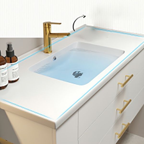 Popular Bathroom Sink Vanity Wall Mounted Standard Open Shelf with Two Drawer Clearhalo 'Bathroom Remodel & Bathroom Fixtures' 'Bathroom Vanities' 'bathroom_vanities' 'Home Improvement' 'home_improvement' 'home_improvement_bathroom_vanities' 1200x1200_26ff6d93-a20e-4d8a-8e05-ab5fa2d6c6ce