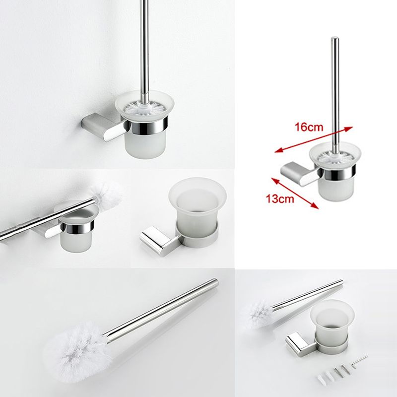 Contemporary Bathroom Accessory As Individual Or As a Set in Silver Clearhalo 'Bathroom Hardware Sets' 'Bathroom Hardware' 'Bathroom Remodel & Bathroom Fixtures' 'bathroom_hardware_sets' 'Home Improvement' 'home_improvement' 'home_improvement_bathroom_hardware_sets' 1200x1200_270f82d3-be87-4fb9-9843-be3bb21e07cd