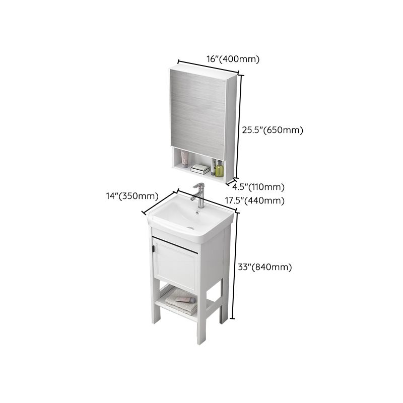 Freestanding Bathroom Sink Vanity Glam Single-Sink Bathroom Vanity Clearhalo 'Bathroom Remodel & Bathroom Fixtures' 'Bathroom Vanities' 'bathroom_vanities' 'Home Improvement' 'home_improvement' 'home_improvement_bathroom_vanities' 1200x1200_2710b5f9-38ba-419e-a9f1-a9fcba600420