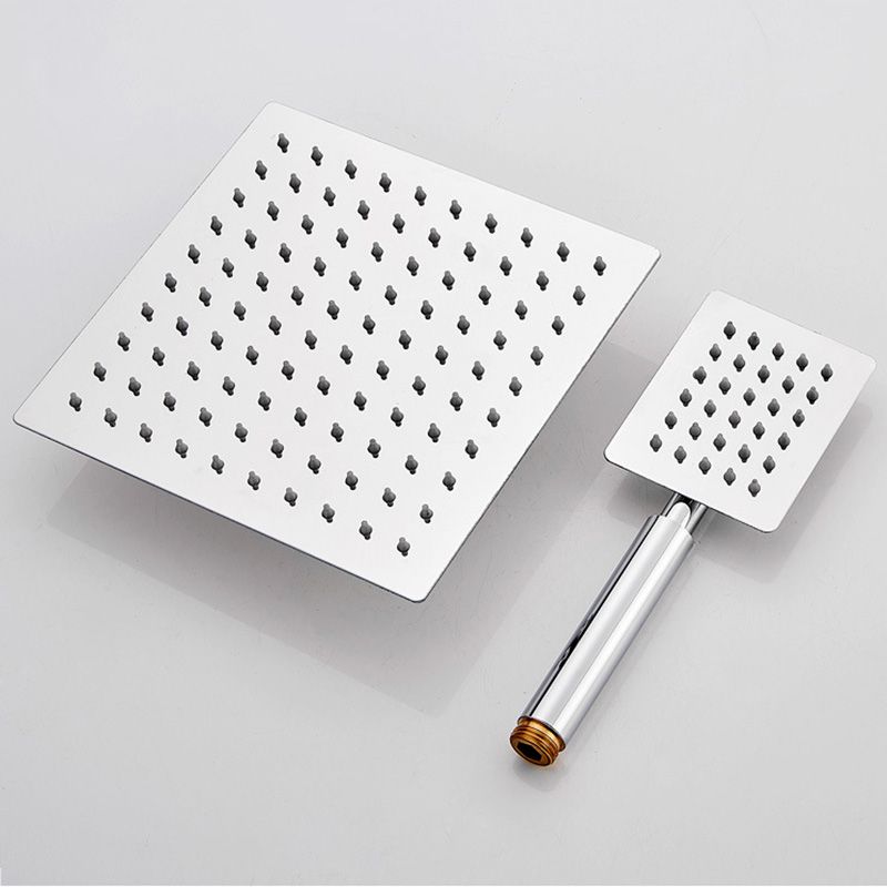 Square Metal Dual Shower Heads Modern Shower with Shower Hose Clearhalo 'Bathroom Remodel & Bathroom Fixtures' 'Home Improvement' 'home_improvement' 'home_improvement_shower_heads' 'Shower Heads' 'shower_heads' 'Showers & Bathtubs Plumbing' 'Showers & Bathtubs' 1200x1200_271ca2d5-c8ff-4df9-a1d5-d1c3533e9ee3