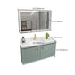 Wood Frame Vanity Glam Green Single Sink Mirror Wall-Mounted Bath Vanity with Drawers Clearhalo 'Bathroom Remodel & Bathroom Fixtures' 'Bathroom Vanities' 'bathroom_vanities' 'Home Improvement' 'home_improvement' 'home_improvement_bathroom_vanities' 1200x1200_271ff17c-2313-4bf1-86fa-d1011c87d730