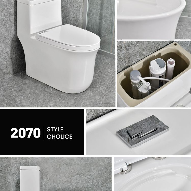 Modern White Flush Toilet Ceramic Elong One-Piece Toilet with Slow Close Seat Clearhalo 'Bathroom Remodel & Bathroom Fixtures' 'Home Improvement' 'home_improvement' 'home_improvement_toilets' 'Toilets & Bidets' 'Toilets' 1200x1200_27211125-cfda-4421-9499-7284b8fd02be