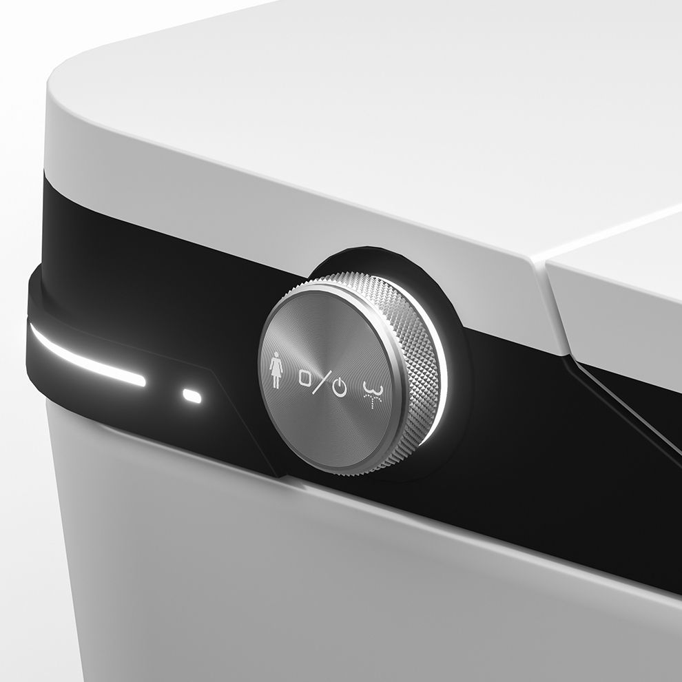 Contemporary Ceramic Elongated Heated Seat Floor Mount Bidet Clearhalo 'Bathroom Remodel & Bathroom Fixtures' 'Bidets' 'Home Improvement' 'home_improvement' 'home_improvement_bidets' 'Toilets & Bidets' 1200x1200_27278b00-7fb0-4cbf-bda8-47f36cbc2f0a