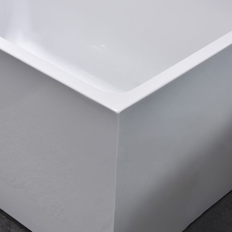 Modern Rectangular Bathtub Acrylic Center Soaking White Bath Clearhalo 'Bathroom Remodel & Bathroom Fixtures' 'Bathtubs' 'Home Improvement' 'home_improvement' 'home_improvement_bathtubs' 'Showers & Bathtubs' 1200x1200_275006a3-bc71-40e2-a42e-d628e2db4bef