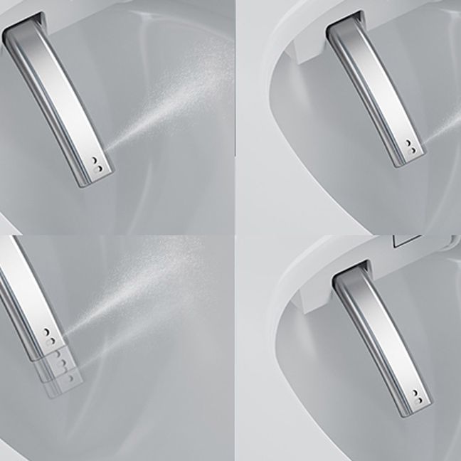 Ceramic White Floor Standing Bidet,18.11" High Elongated Bidet Clearhalo 'Bathroom Remodel & Bathroom Fixtures' 'Bidets' 'Home Improvement' 'home_improvement' 'home_improvement_bidets' 'Toilets & Bidets' 1200x1200_2750e0b0-fb37-489c-ae82-05559d070c0d