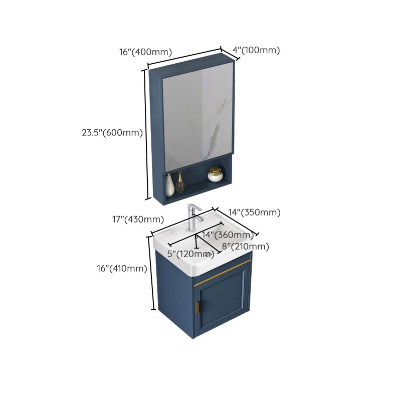 Bathroom Vanity Set Ceramic Sink Drawer Mirror Vanity with Faucet Clearhalo 'Bathroom Remodel & Bathroom Fixtures' 'Bathroom Vanities' 'bathroom_vanities' 'Home Improvement' 'home_improvement' 'home_improvement_bathroom_vanities' 1200x1200_276321e7-6c83-4dc6-b11f-25408e34a930